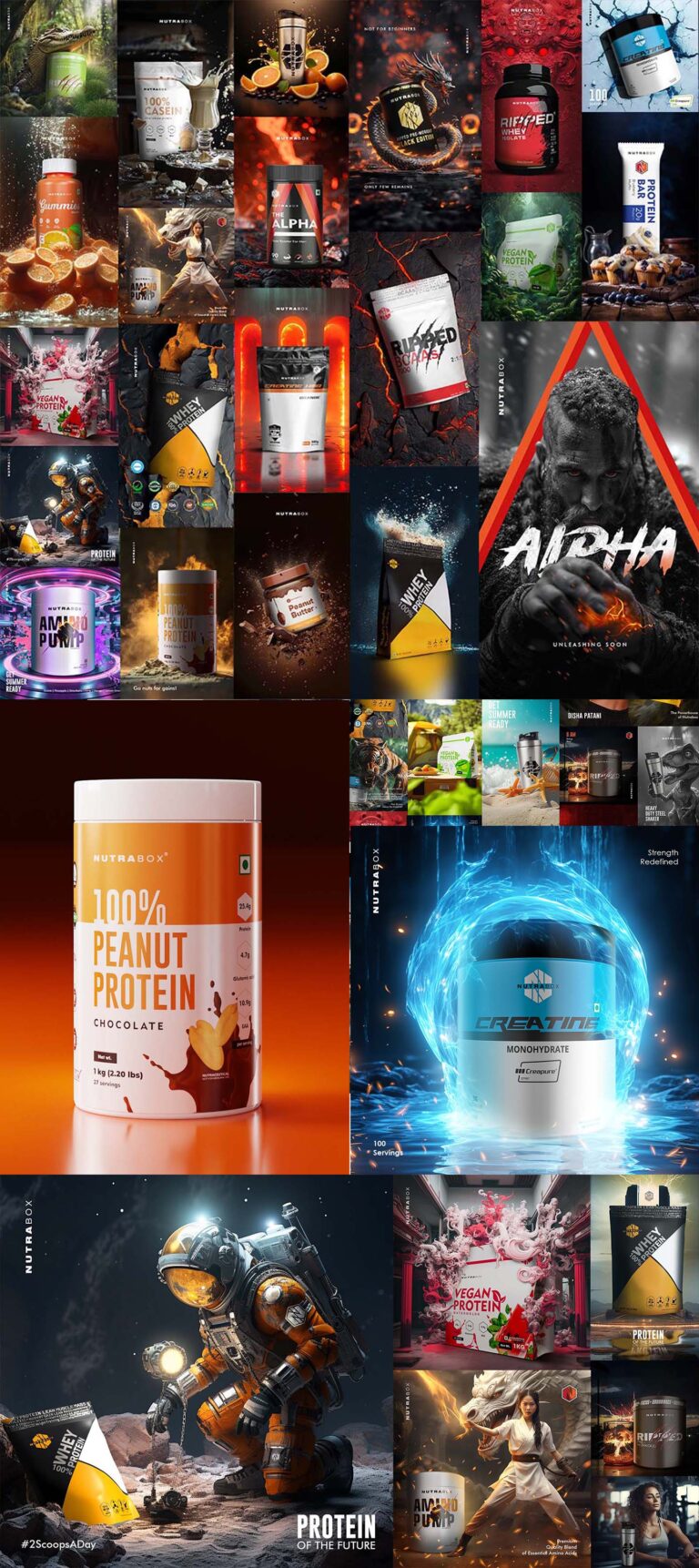 Yash Panchal Nutrabox Branding